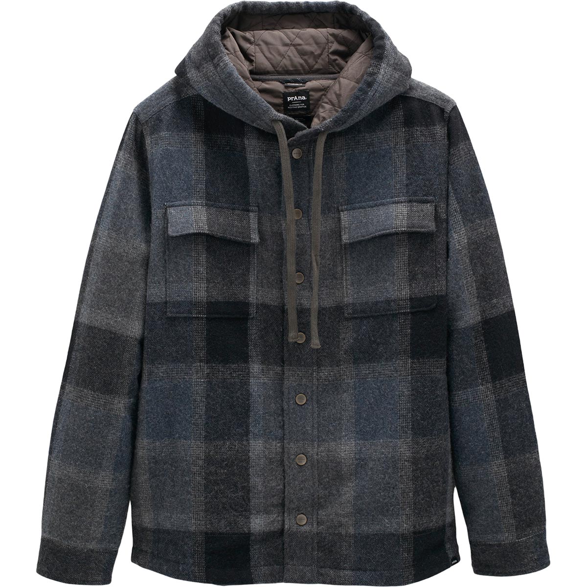 Prana Asgard Hooded Flannel Shirt men s long sleeve t shirt