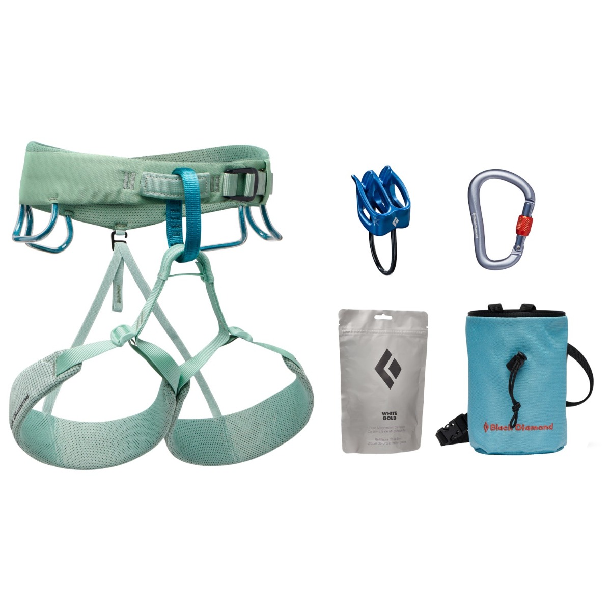 BD Black Diamond W Momentum Harness Package kit completo arrampicata donna
