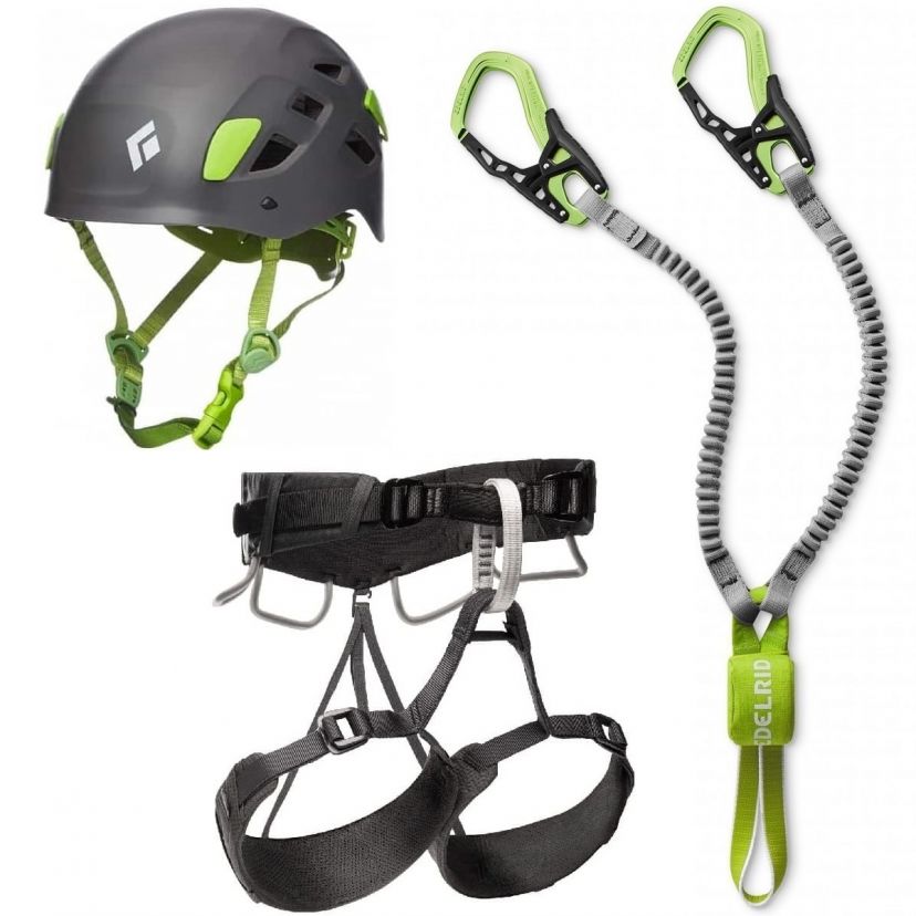 Oliunìd Deal Kit Cable Kit VI + helmet and harness via ferrata kit