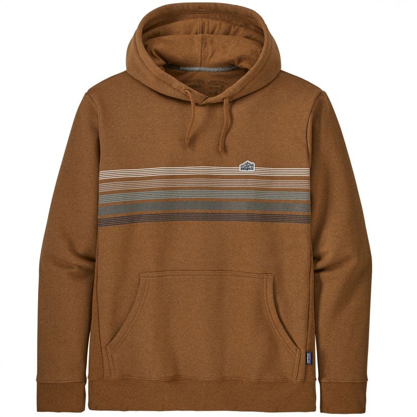 Patagonia Men's Line Logo Ridge Pocket Responsibili-Tee : Cone Brown