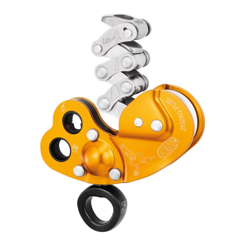 Petzl ZigZag Plus device with swivel for tree care