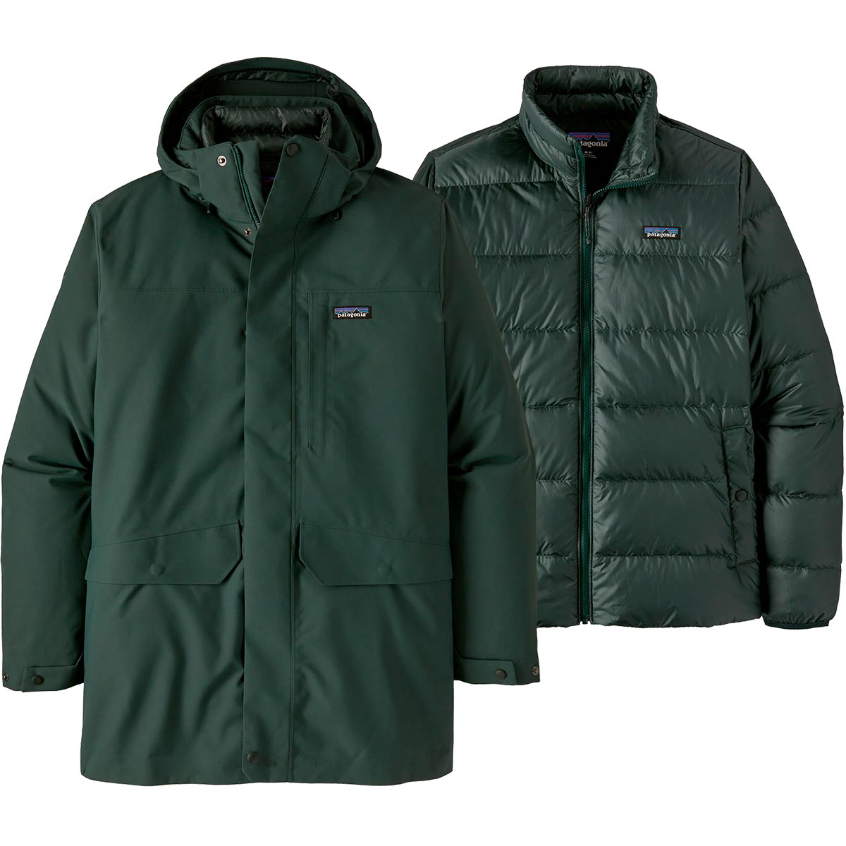 3 in 1 parka men's top