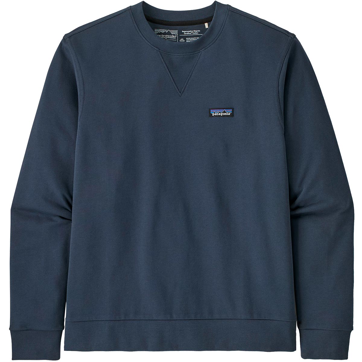 Patagonia Regenerative Organic Certified Cotton Crewneck Sweatshirt Smolder Blue